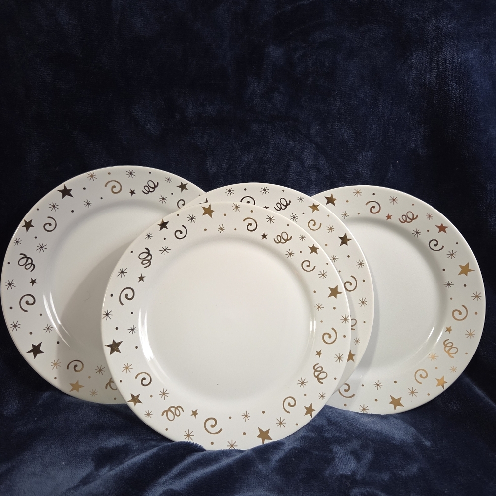 Set Of 4 Vintage Pampered Chef Celebration Plates